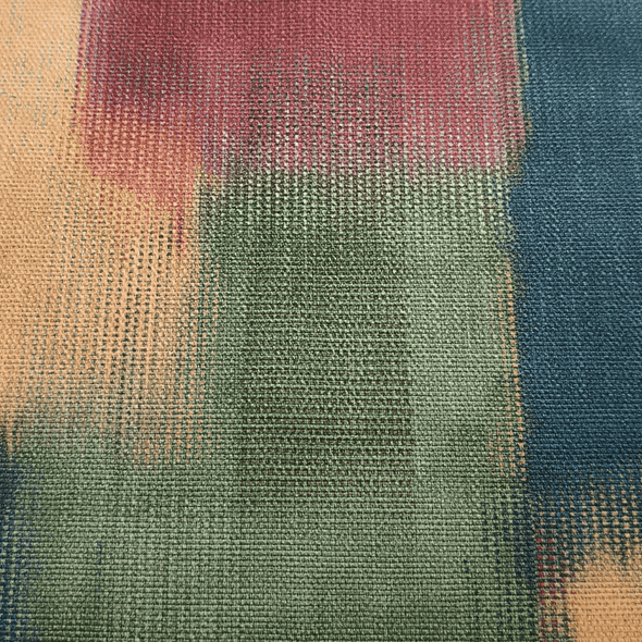 Greek - Abstract Brushstroke Print Upholstery Fabric - Sage Green Multitone